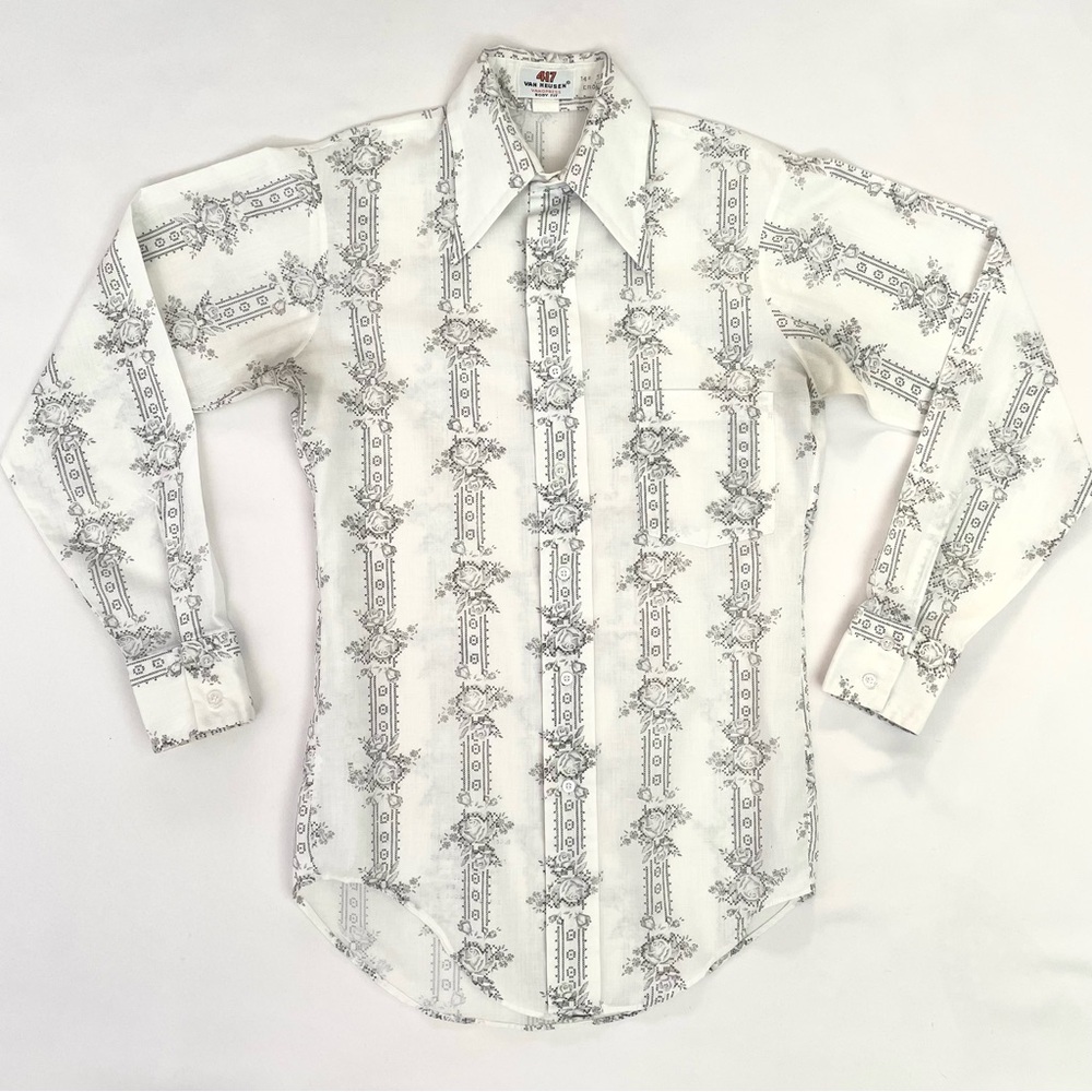 Vintage Van Heusen 417 Vanopress Body Fit Men’s Shirt 14.5/32